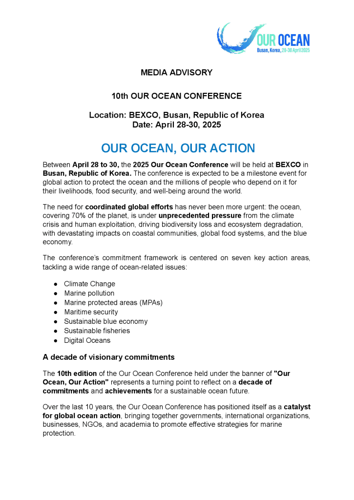 2025 Media Advisory